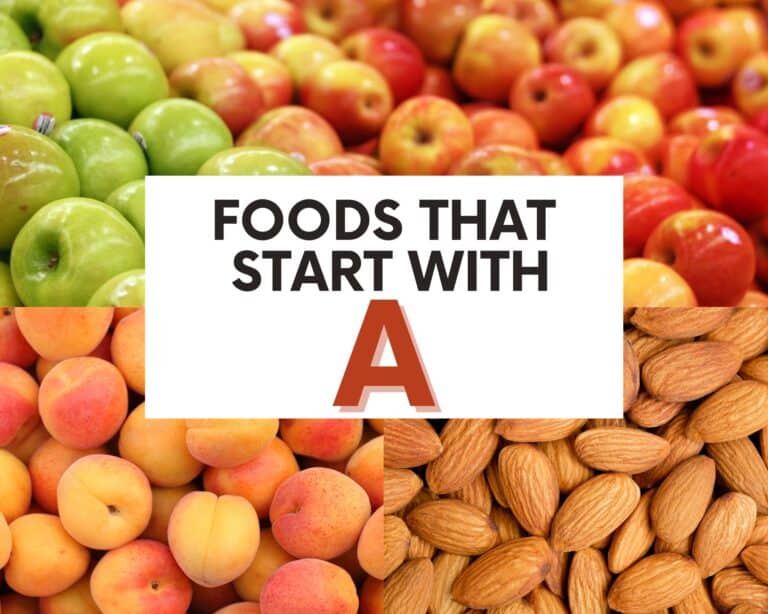 Foods that start with the letter A