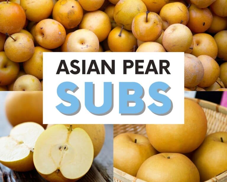 Korean pear substitute