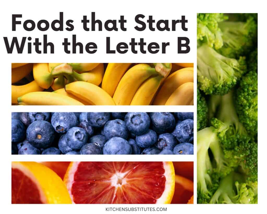 Foods that Start with B
