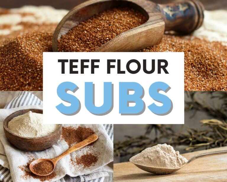 Substitutes for Teff Flour