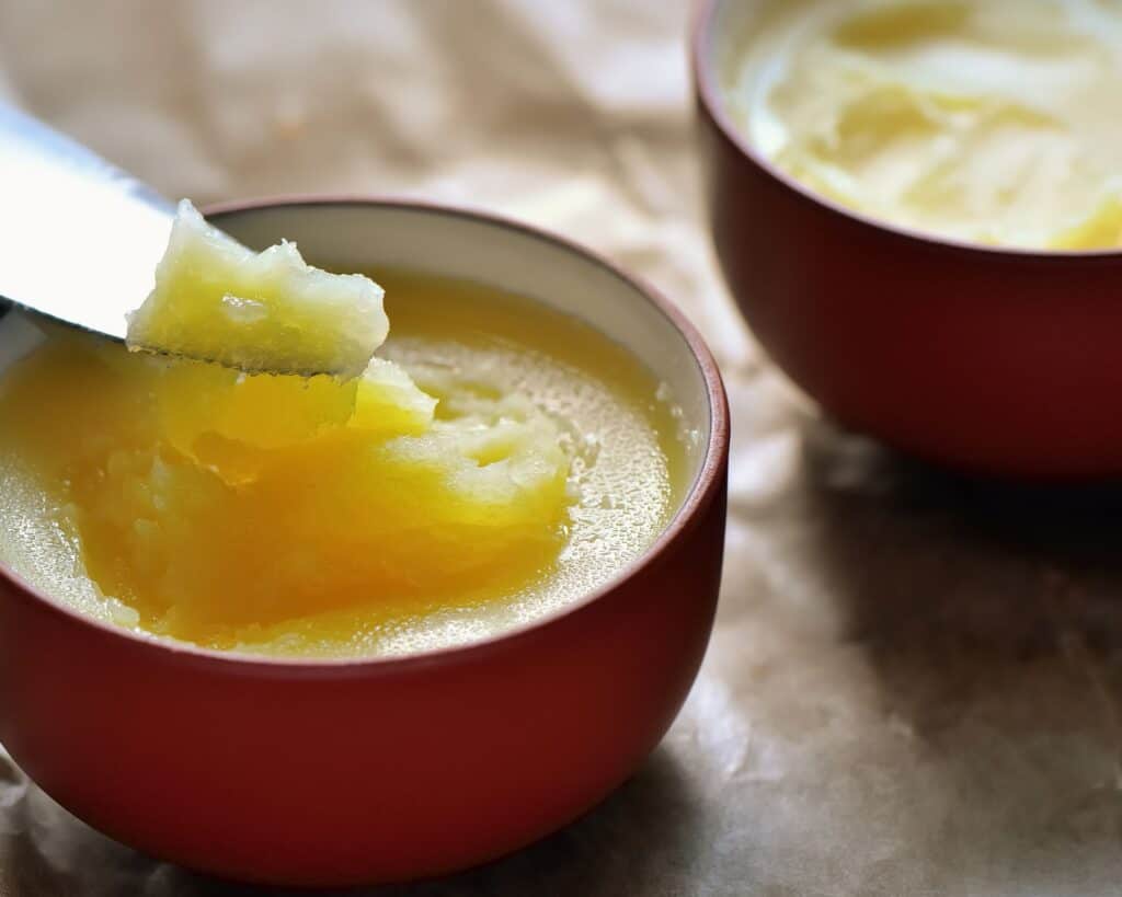 Ghee is a food that starts with G