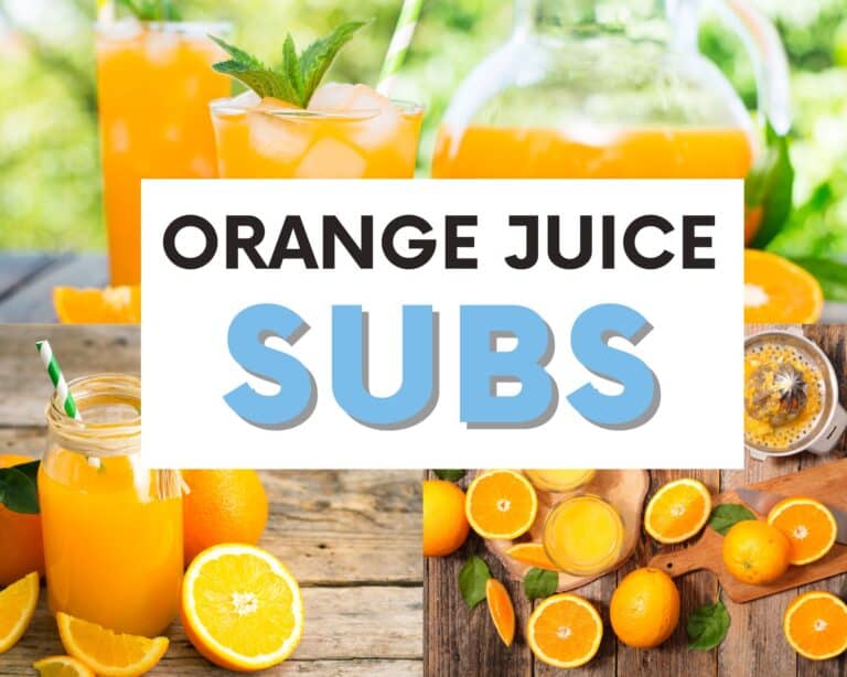 Substitutes for orange juice