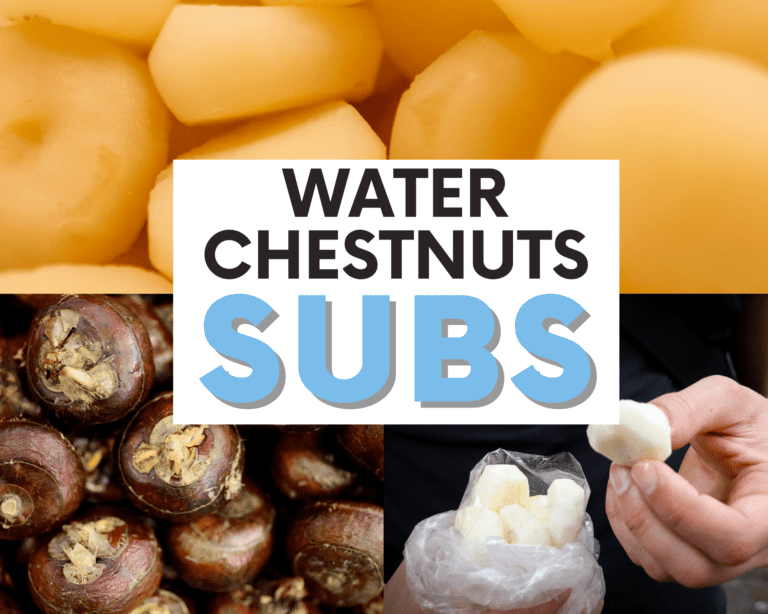 substitutes for water chestnuts