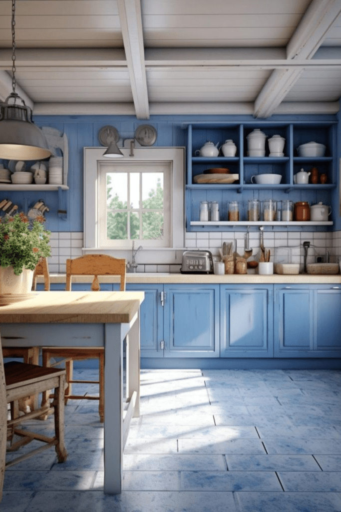 baby blue kitchen idea