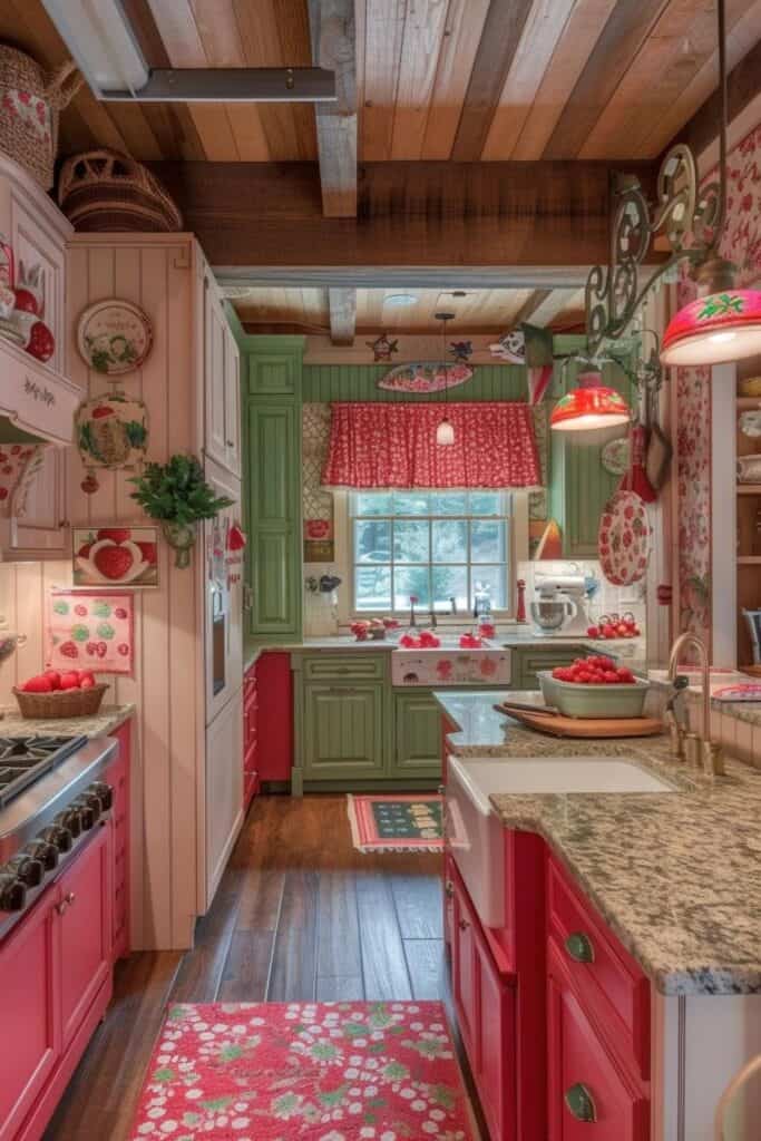 cottage stawberry kitchen design