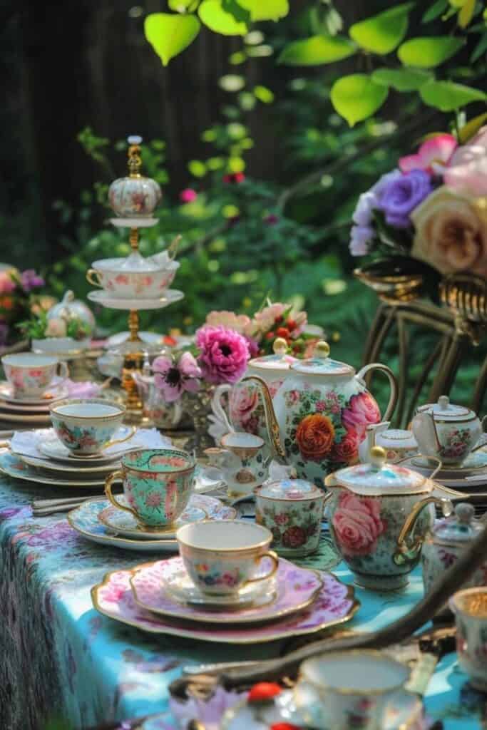 whimsical tea party 