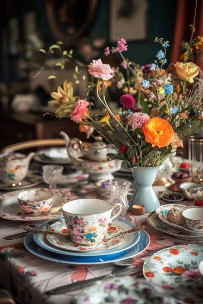 Whimsical Tea Party Tablescape