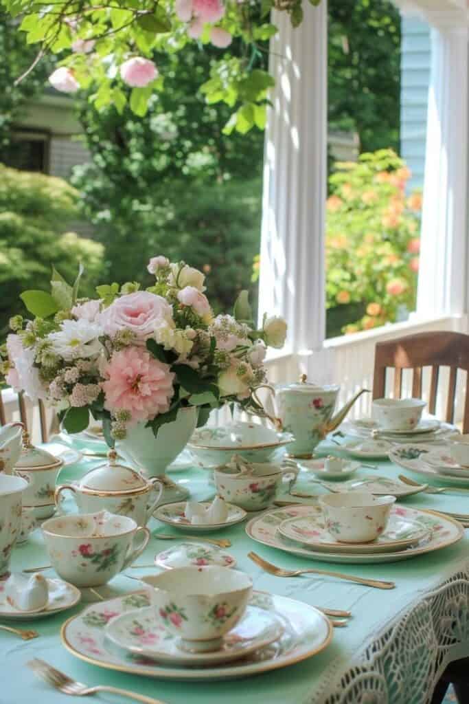 elegant Tea Party Tablescape