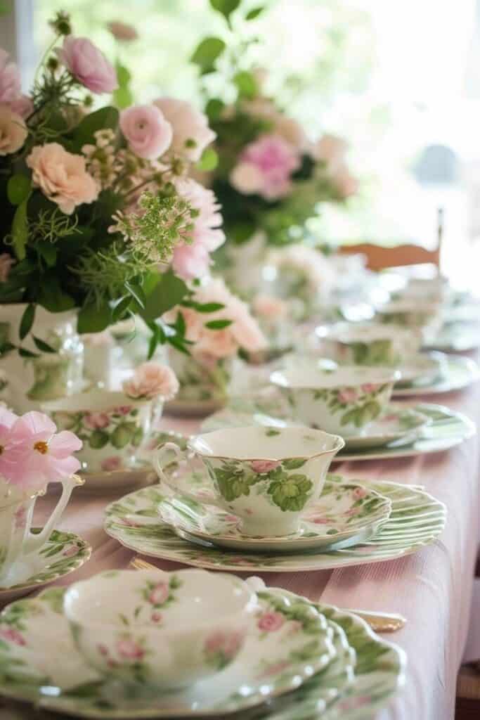 pink Tea Party Tablescape